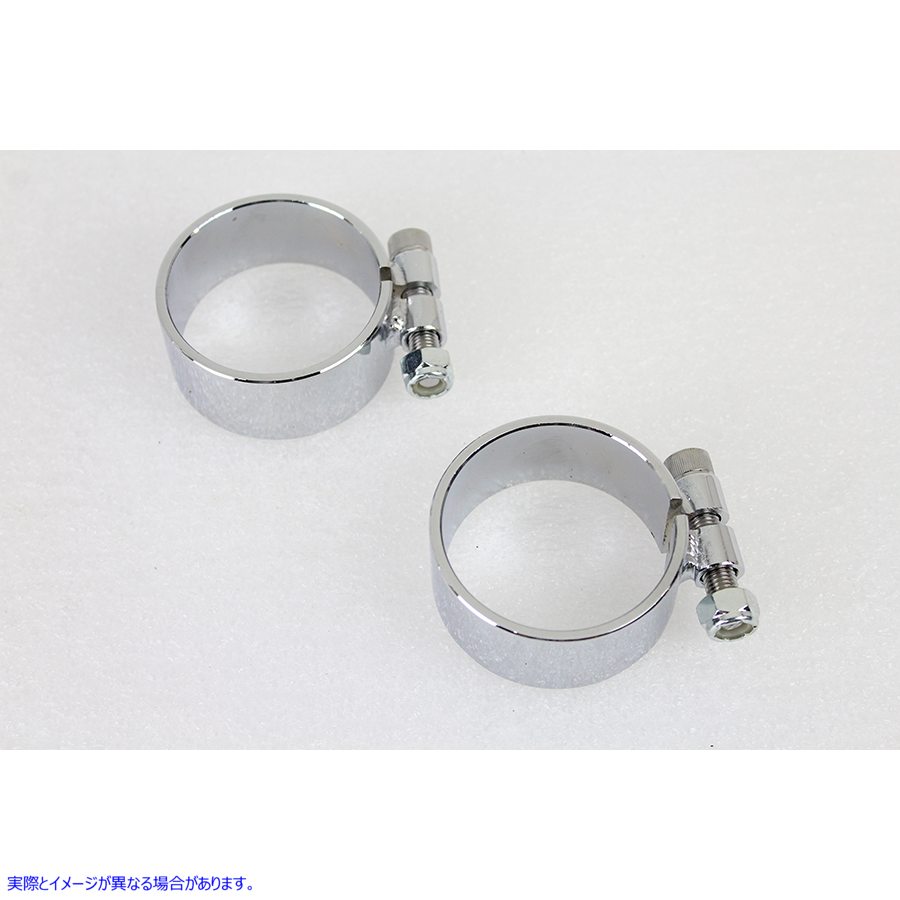 31-9948 クローム 2-1/8 インチワイドマフラー本体とエンドクランプセット 取寄せ Vツイン Chrome 2-1/8 inch Wide Muffler Body