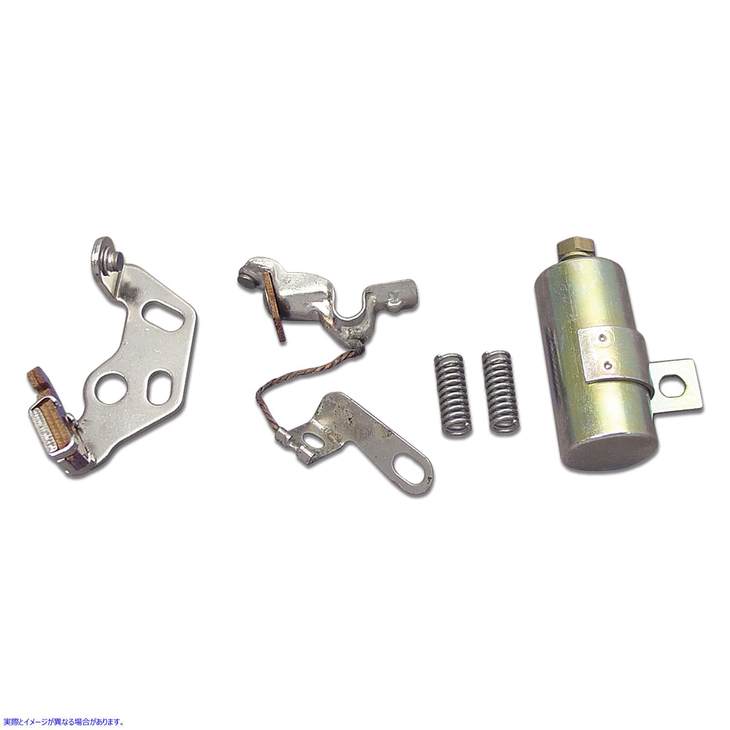 32-0113 点火ポイントとコンデンサーキット 取寄せ Vツイン Ignition Points and Condenser Kit (検索用／