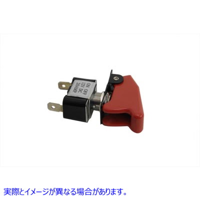 32-0188 トグルスイッチ 20 アンペア、赤いキャップ付き 取寄せ Vツイン Toggle Switch 20 Amp with Red Cap (検索用／