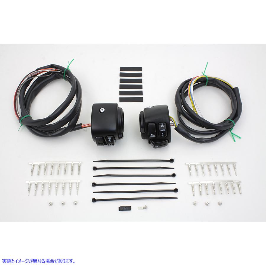 32-0278 ハンドルバー コントロール スイッチ ハウジング キット ブラック 取寄せ Vツイン Handlebar Control Switch Housing Ki
