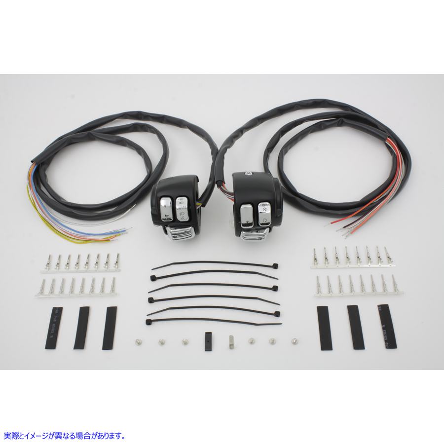 32-0279 ハンドルバー コントロール スイッチ ハウジング キット ブラック 取寄せ Vツイン Handlebar Control Switch Housing Ki