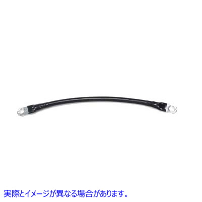 32-0328 バッテリー ケーブル 11-1/2 インチ ブラック アース 取寄せ Vツイン Battery Cable 11-1/2 inch Black Ground (検索用