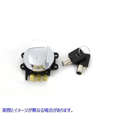 32-0439 ヒンジ点火スイッチ クローム 取寄せ Vツイン Hinge Ignition Switch Chrome (検索用／71313-96