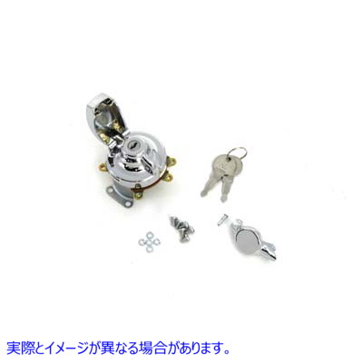 32-0449 ファットボブ イグニッションスイッチ 5端子 クローム 取寄せ Vツイン Fat Bob Ignition Switch with 5 Terminals Chrom