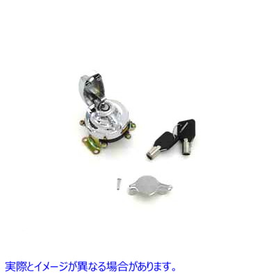 32-0481 ファットボブ イグニッションスイッチ 5端子 クローム 取寄せ Vツイン Fat Bob Ignition Switch with 5 Terminals Chrom