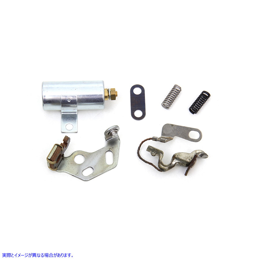 32-0543 レプリカ点火ポイントとコンデンサーキット 取寄せ Vツイン Replica Ignition Points and Condenser Kit (検索用／32658