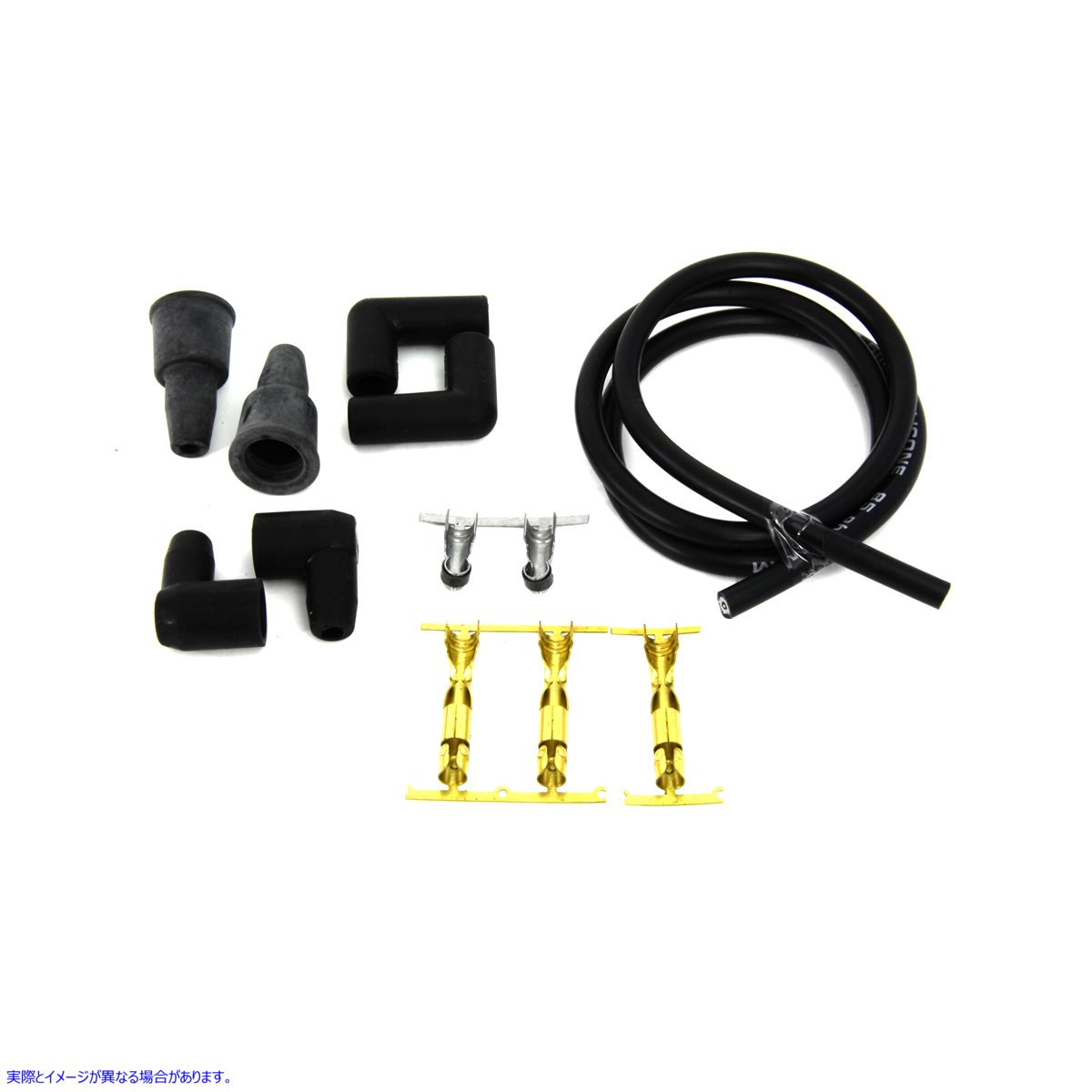 32-0588 ブラック 8.5mm スパークプラグワイヤーキット 取寄せ Vツイン Black 8.5mm Spark Plug Wire Kit (検索用／