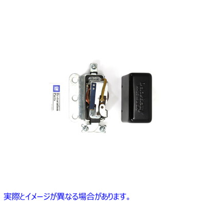 32-0631 ブラック レプリカ 3 ブラシ デルコ レミー リレー 取寄せ Vツイン Black Replica 3-Brush Delco Remy Relay (検索用／7