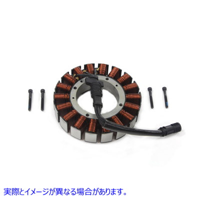 32-0968 オルタネーター ステーター モールドなし 50 アンペア 3 相 プラグ付き 取寄せ Vツイン Alternator Stator Unmolded 50