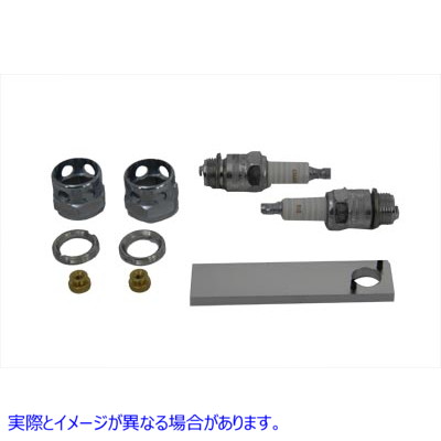 32-0975 Champion 18mm スパークプラグセット 取寄せ Vツイン Champion 18mm Spark Plug Set (検索用／