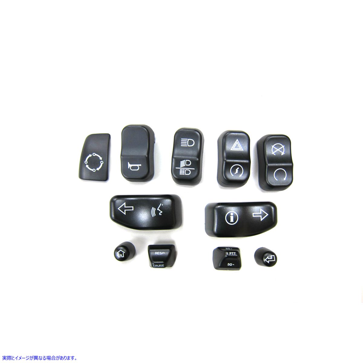 32-1243 ブラックスイッチカバーセット 取寄せ Vツイン Handlebar Switch Cap Set Black (検索用／
