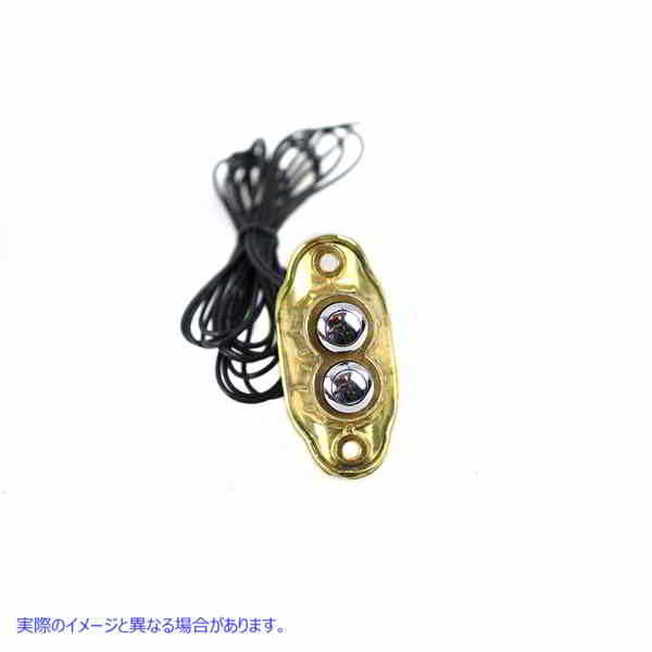 32-1381 オールドスクールデュアルスイッチキット真鍮仕上げ 取寄せ Vツイン Old School Dual Switch Kit Brass Finish (検索用