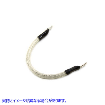 32-1402 クリア 12 インチ フレキシブル バッテリー ケーブル 取寄せ Vツイン Clear 12 inch Flexible Battery Cable (検索用／