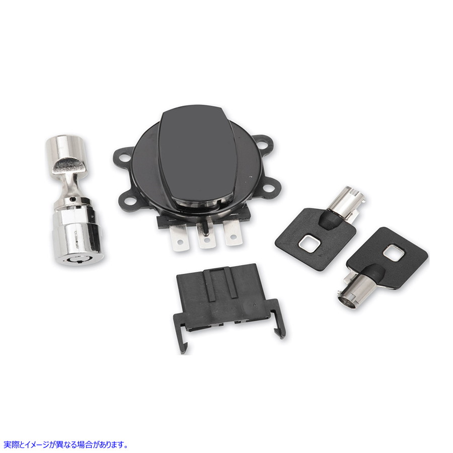 32-1480 サイドヒンジイグニッションスイッチ ブラック フォークロック付き 取寄せ Vツイン Side Hinge Ignition Switch Black w