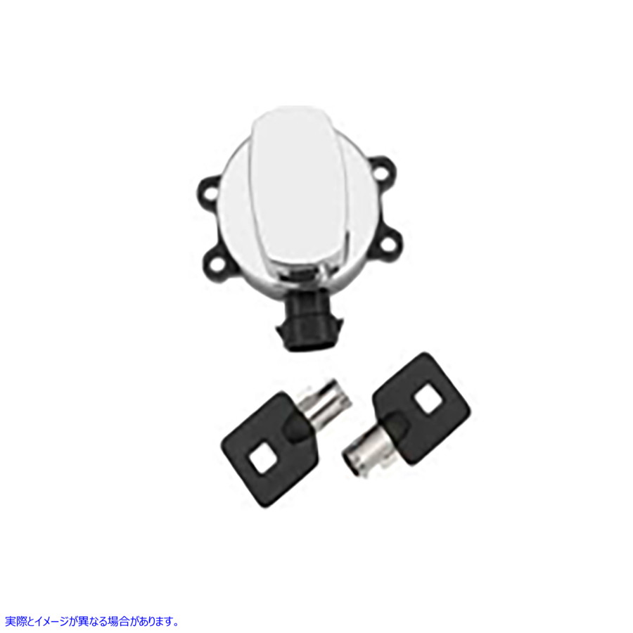 32-1483 サイドヒンジイグニッションスイッチクローム 取寄せ Vツイン Side Hinge Ignition Switch Chrome (検索用／
