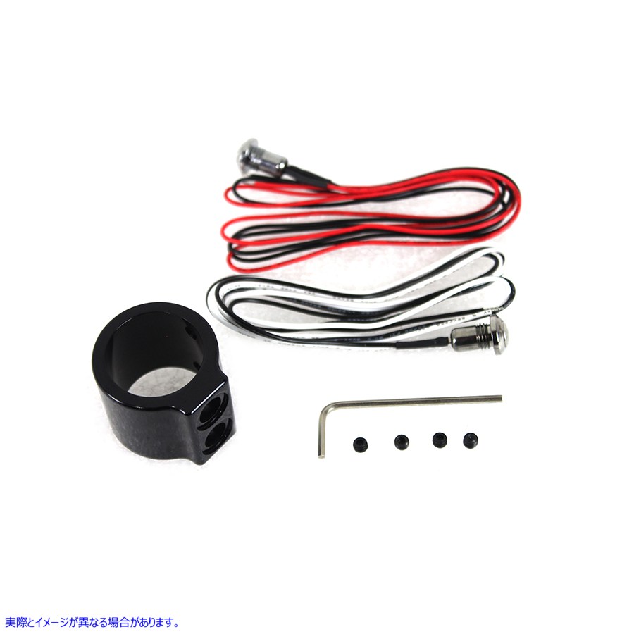 32-1541 ブラック デュアル ハンドルバー ボタン スイッチ キット 取寄せ Vツイン Black Dual Handlebar Button Switch Kit (検