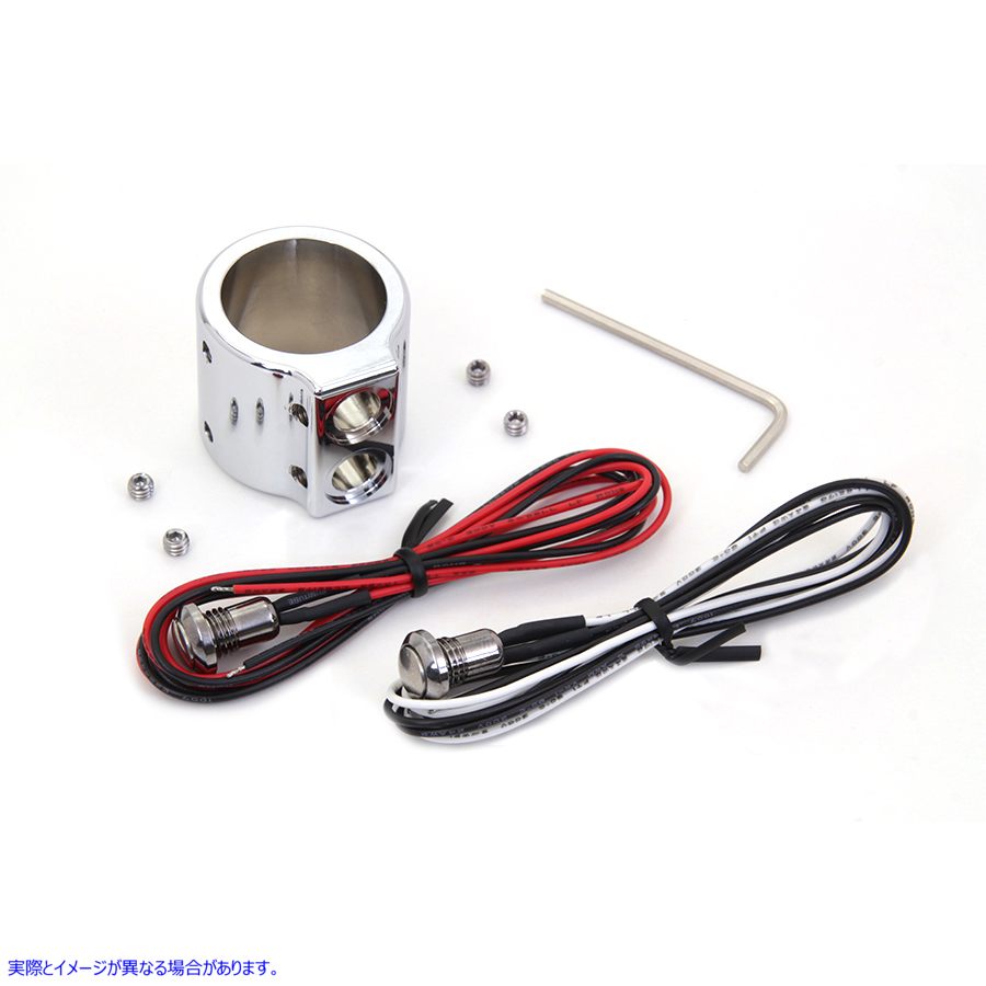 32-1543 クロームデュアルハンドルバーボタンスイッチキット 取寄せ Vツイン Chrome Dual Handlebar Button Switch Kit (検索用