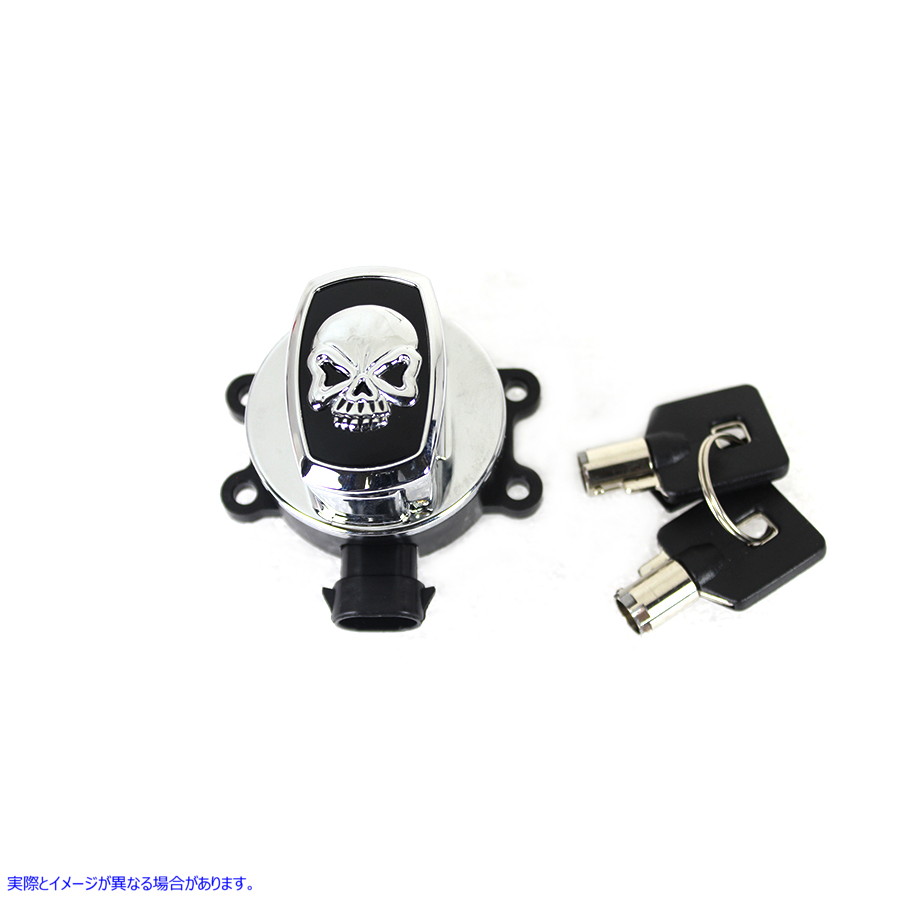 32-1588 レプリカスカル点火スイッチ 取寄せ Vツイン Replica Skull Ignition Switch (検索用／71517-11