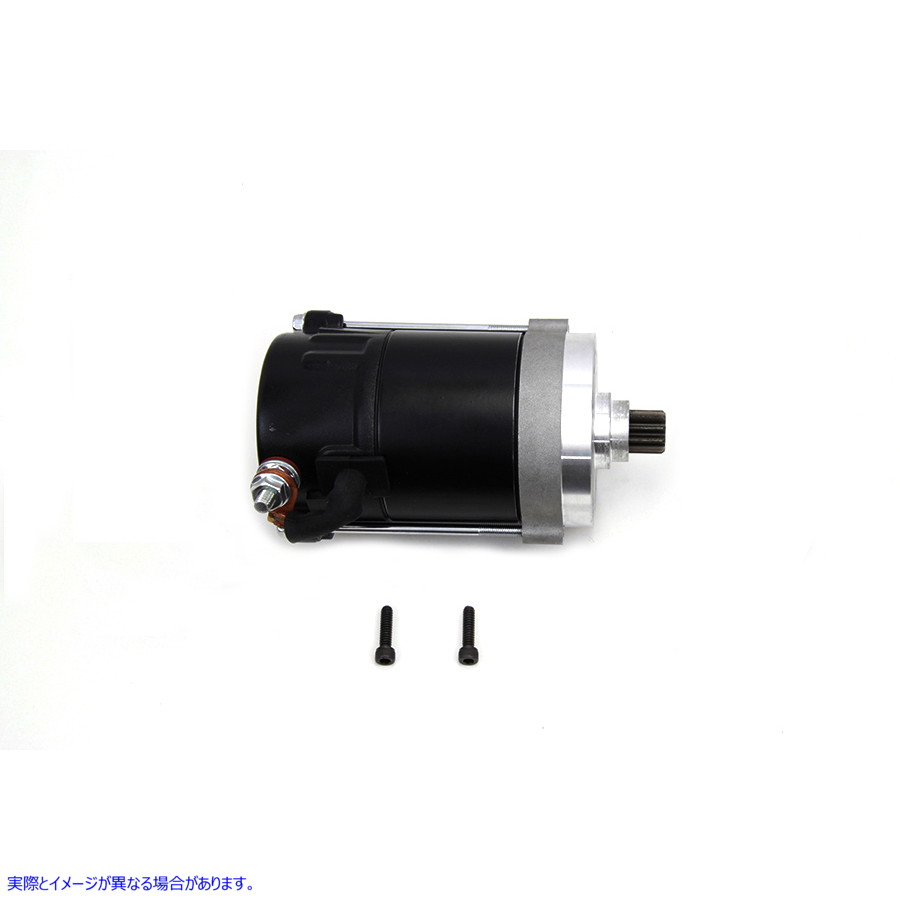 32-1634 スターターモーター ブラック 取寄せ Vツイン Starter Motor Black (検索用／