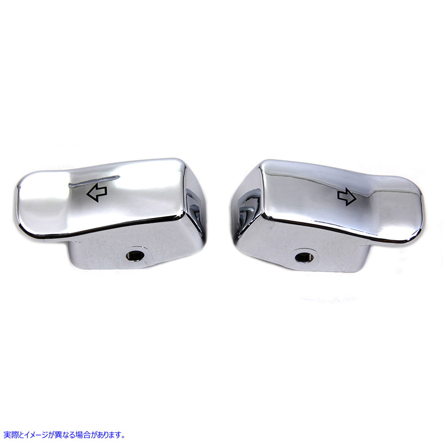 32-1666 クローム ウインカー エクステンション キャップ 取寄せ Vツイン Chrome Turn Signal Extension Cap (検索用／71500178