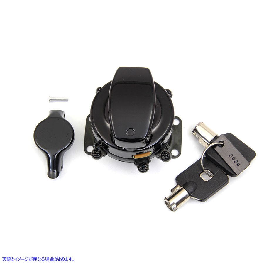 32-1694 ヒンジ点火スイッチ グロスブラック 取寄せ Vツイン Hinge Ignition Switch Gloss Black (検索用／