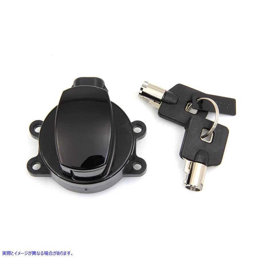 32-1697 イグニッションキースイッチ グロスブラック 取寄せ Vツイン Ignition Key Switch Gloss Black (検索用／71419-11