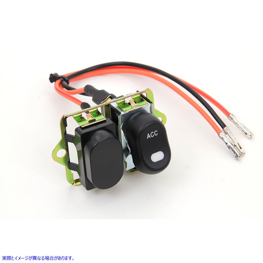 32-7016 ロッカースタイル LED フェアリング スイッチ キット ブラック 取寄せ Vツイン Rocker Style LED Fairing Switch Kit Bl