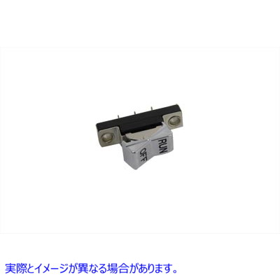 32-9060 ハンドルバー ロッカー スイッチ ランオフ クローム Handlebar Rocker Switch Run-Off Chrome 取寄せ Vツイン (検索用／