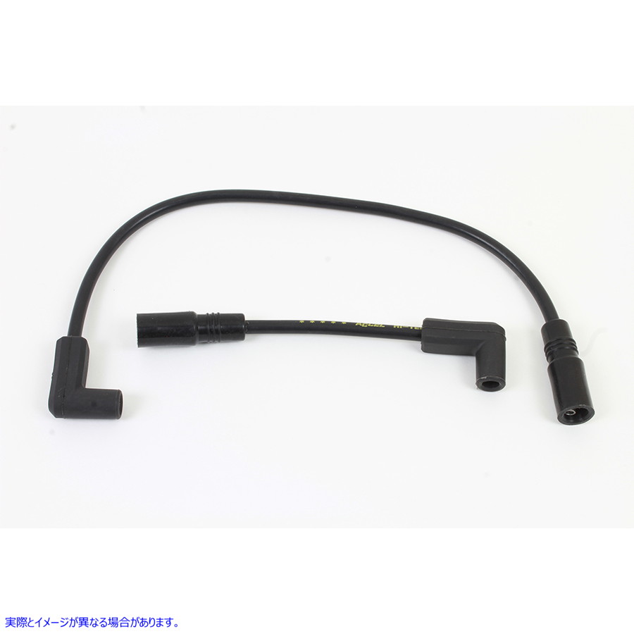 32-9170 Accel 8mm S/S スパイラルコア点火ワイヤーセット ブラック 取寄せ Vツイン Accel 8mm S/S Spiral Core Ignition Wire S