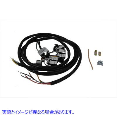 32-9208 クローム 48 インチ ハンドルバー スイッチ キット 取寄せ Vツイン Chrome 48 inch Handlebar Switch Kit (検索用／