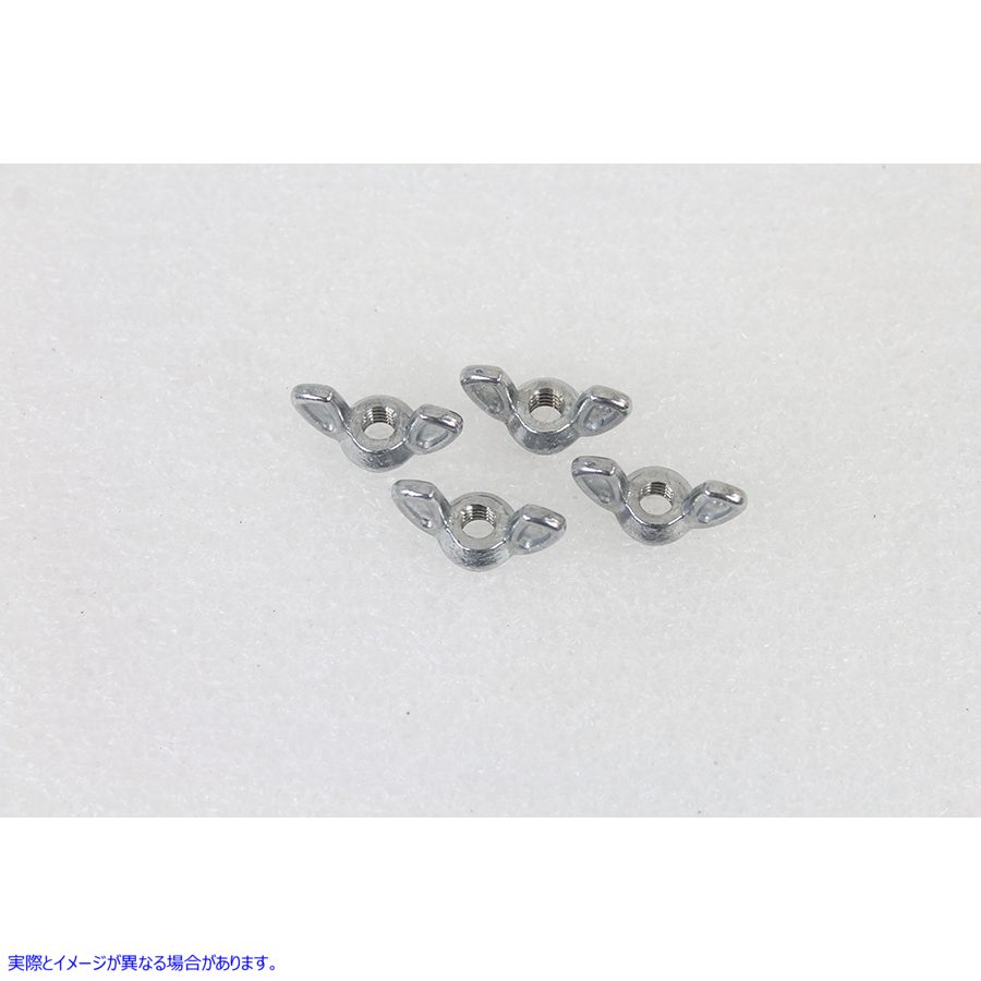 3249-4 電池ボックス蝶ナットセット 取寄せ Vツイン Battery Box Wing Nut Set (検索用／66387-24 Colony