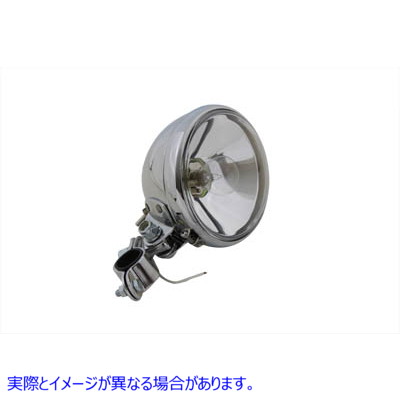 33-0022 クロームスポットランプアセンブリ（電球付き） 取寄せ Vツイン Chrome Spotlamp Assembly with Bulb (検索用／11366-38