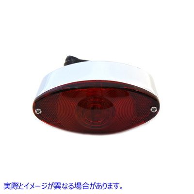 33-0028 クロームテールランプキャットアイスタイル 取寄せ Vツイン Chrome Tail Lamp Cateye Style (検索用／