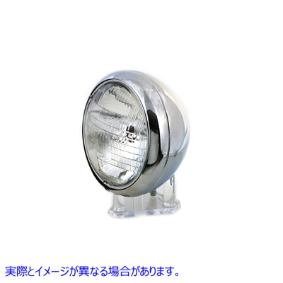 33-0037 6 ボルト 7 インチ ラウンド シールド ビーム ヘッドランプ アセンブリ 取寄せ Vツイン 6 Volt 7 inch Round Sealed Bea