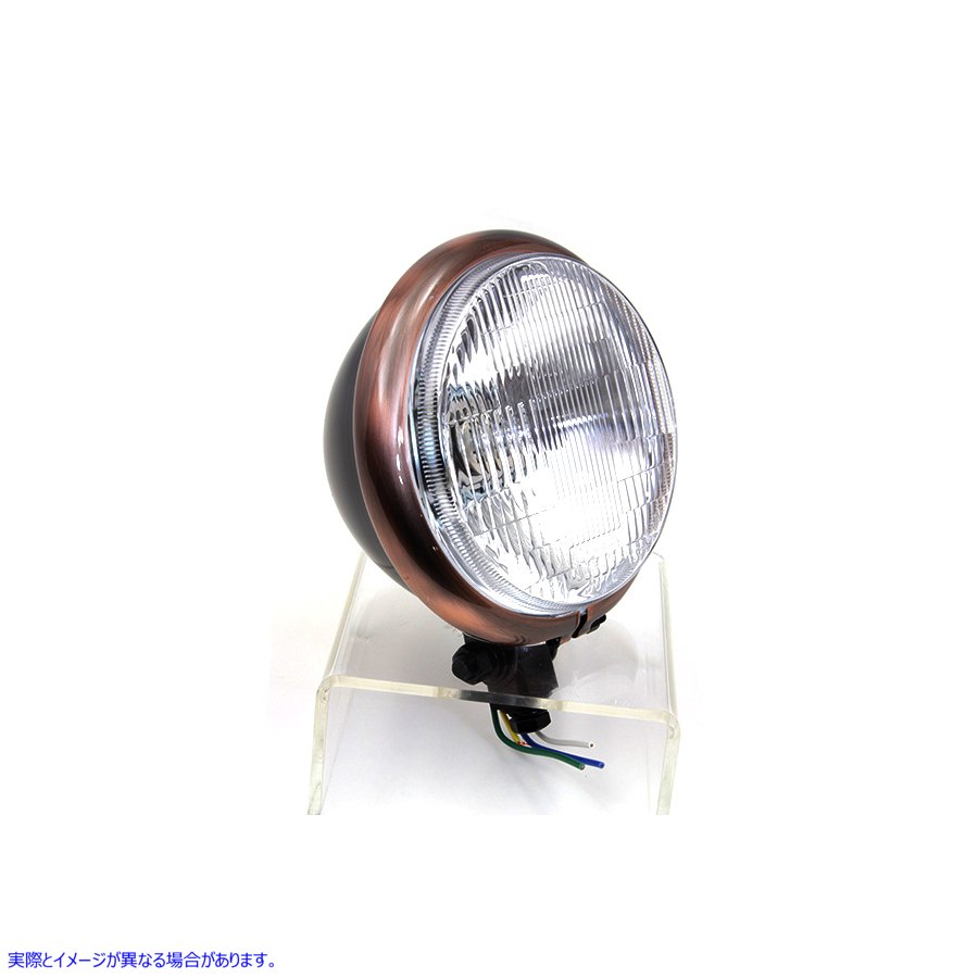 33-0078 5-3/4 インチ ブラック ヘッドランプ 取寄せ Vツイン 5-3/4 inch Black Headlamp (検索用／
