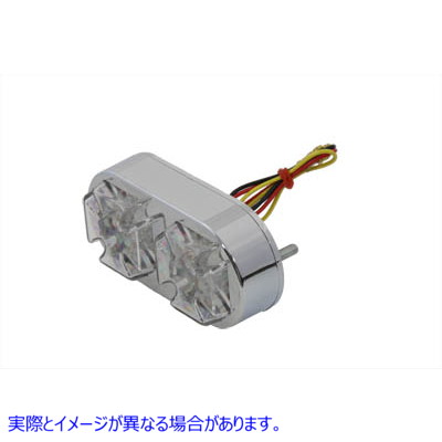 33-0105 クロームマルタテールランプ 取寄せ Vツイン Chrome Maltese Tail Lamp (検索用／