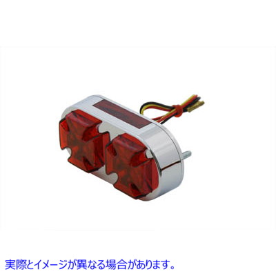 33-0106 クロームマルタテールランプ 取寄せ Vツイン Chrome Maltese Tail Lamp (検索用／