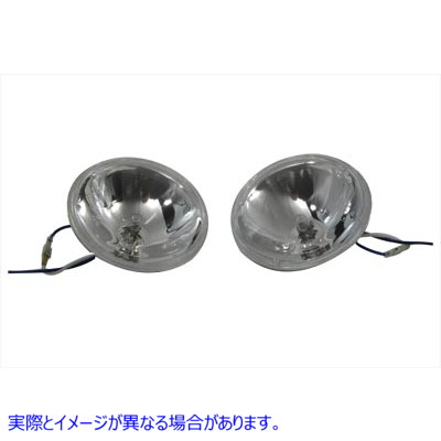 33-0152 4-1/2 インチ スポットランプ シール ビーム バルブ セット 取寄せ Vツイン 4-1/2 inch Spotlamp Seal Beam Bulb Set (