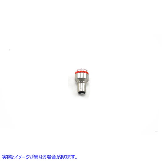 33-0158 12 ボルト赤色 LED テールランプ電球 取寄せ Vツイン 12 Volt Red LED Tail Lamp Bulb (検索用／