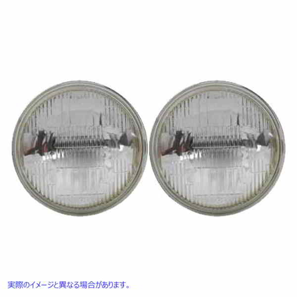 33-0161 クリア 4-1/2 インチ 12 ボルト シールド ビーム スポットランプ電球セット 取寄せ Vツイン Clear 4-1/2 inch 12 Volt S
