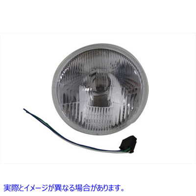 33-0201 7インチヘッドランプユニット交換用フラットタイプ 取寄せ Vツイン 7 inch Headlamp Unit Replacement Flat Type (検索