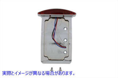 33-0223 クロームスライス LED テールランプ ライセンス プレート アセンブリ 取寄せ Vツイン Chrome Slice LED Tail Lamp Licen