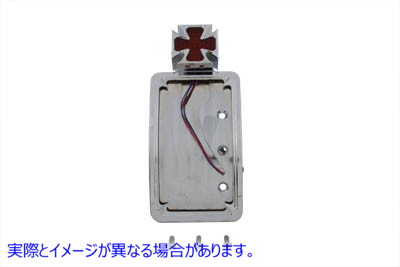 33-0224 クロームマルタ LED テールランプ ライセンス プレート アセンブリ 取寄せ Vツイン Chrome Maltese LED Tail Lamp Licen