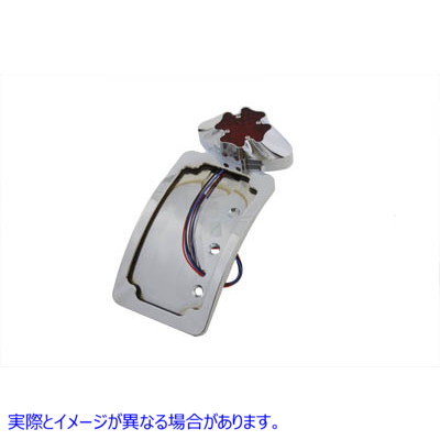 33-0226 クロームマルタ LED テールランプ ライセンス プレート アセンブリ 取寄せ Vツイン Chrome Maltese LED Tail Lamp Licen