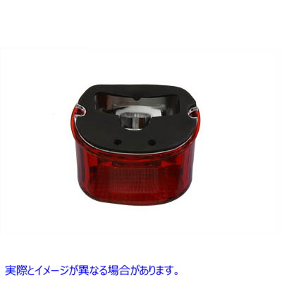 33-0257 テールランプレンズ レイダウンスタイル レッド 取寄せ Vツイン Tail Lamp Lens Laydown Style Red (検索用／