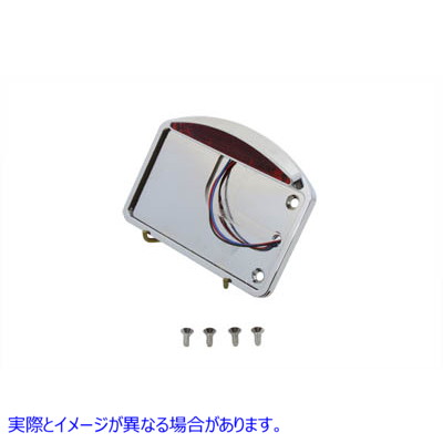 33-0265 クロームスライス LED テールランプ ライセンス プレート アセンブリ 取寄せ Vツイン Chrome Slice LED Tail Lamp Licen