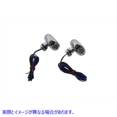 33-0273 LEDブルーマーカーランプセット センターマウント 取寄せ Vツイン LED Blue Marker Lamp Set Center Mount (検索用／