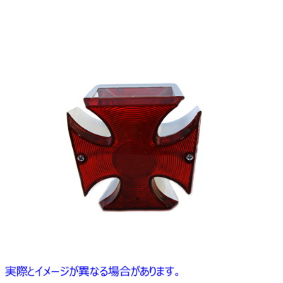 33-0312 クロームマルタテールランプ 取寄せ Vツイン Chrome Maltese Tail Lamp (検索用／
