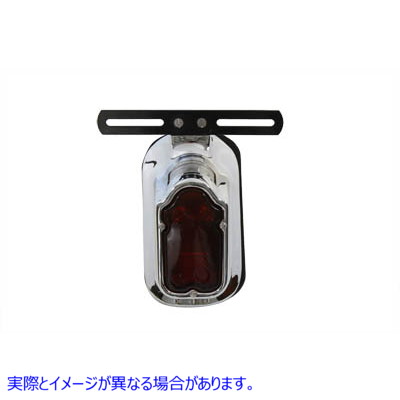 33-0329 レプリカクロームトゥームストーンテールランプ 取寄せ Vツイン Replica Chrome Tombstone Tail Lamp (検索用／
