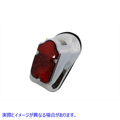 33-0333 クロームトゥームストーンLEDテールランプアセンブリ 取寄せ Vツイン Chrome Tombstone LED Tail Lamp Assembly (検索用